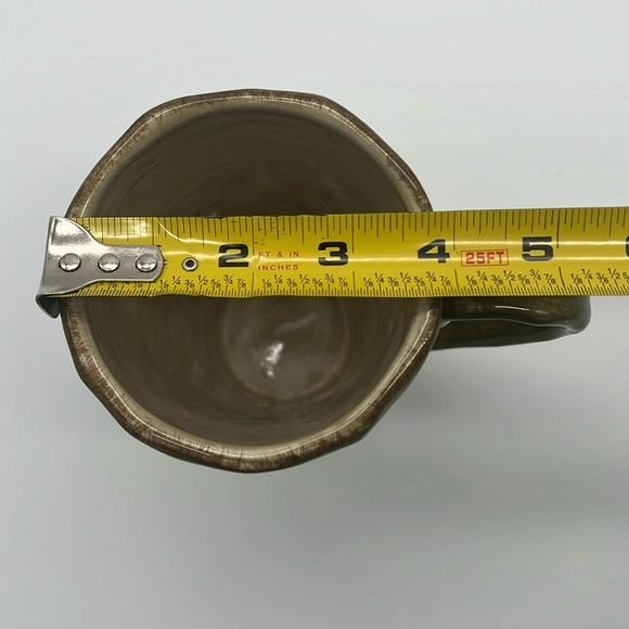 Gisella Handpainted Extra Large Olive Green Ceramic Mug - Tabletops Unlimited - Picture 12 of 12